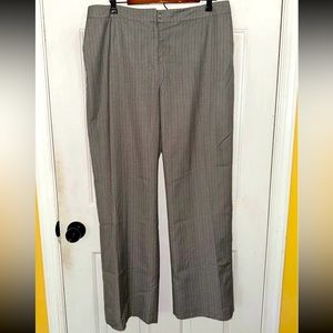 Women’s, 14, Kasper gray thin black stripe work lined pants.Smoke free home.